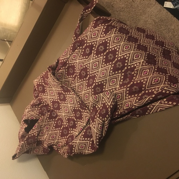 AZTI Woven Long Coat- Purple - Picture 2 of 3